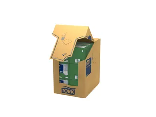 Tork 477827 Cocktailservet Advanced Donkergroen 24x24cm - 3