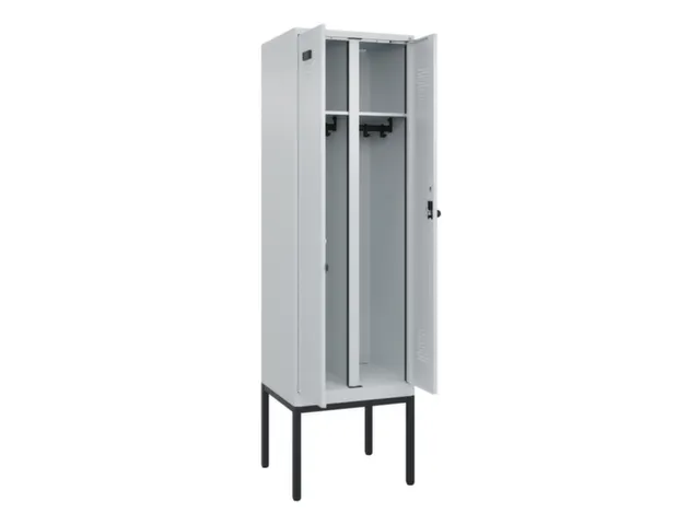 locker voor scheiding van kleding,HxBxD 2120x600x500mm,2vak