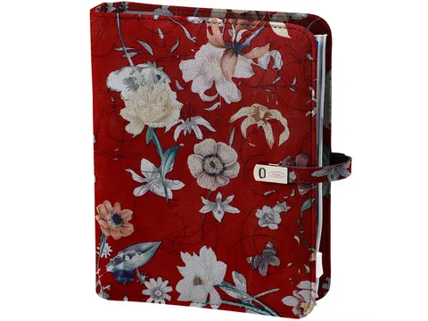 Organizer Kalpa A5 + agenda 2025-2026 7dagen/2pagina's bloemen bruin