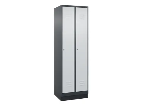 locker,HxBxD 1950x600x500mm,2vak,vak B 300mm,cil.-slot,sokkel