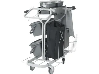 Vikan Microvezel werkwagen COMPACT PLUS 40 cm Grijs - 4