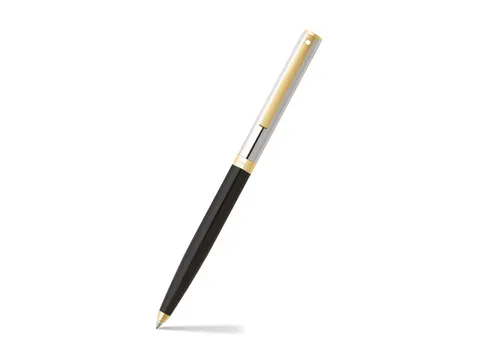Balpen SHEAFFER Sagaris E9475 Glossy black chrome cap gold trims