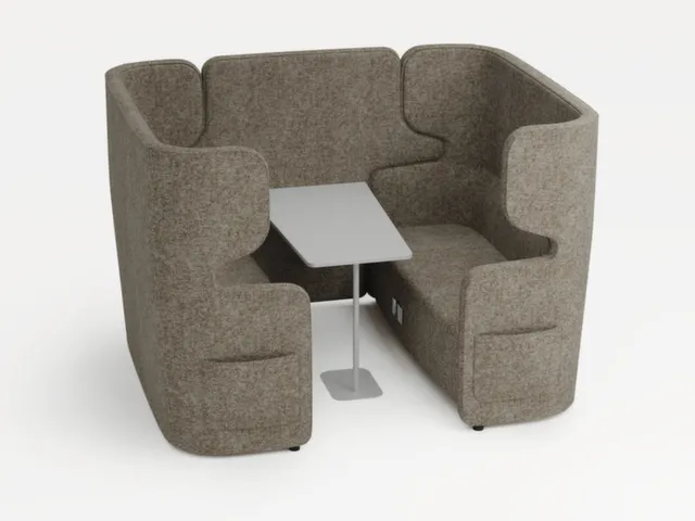 Ensemble Fauteuils Et Canapé 2Sofas Table 4 Sièges Insonorisant