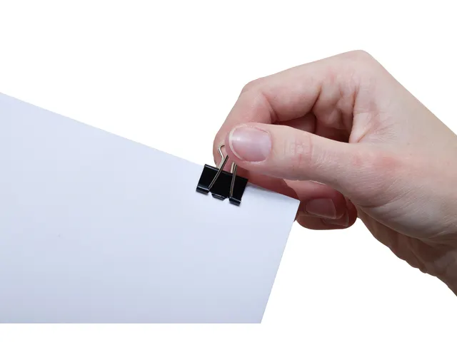 Papierklem MAUL 215 foldback 19mm capaciteit 7mm zwart