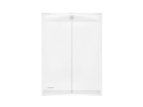 Enveloptas Foldersys A4 PP staand transp Velcro A4 staand
