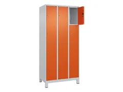 lockerkast,HxBxD 1950x900x500mm,3x4vakken,vak B 300mm,cil.-slot,voeten