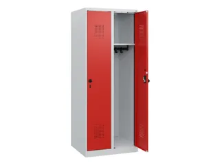 schoollocker,HxBxD 1530x600x500mm,2vak,vak B 300mm,draaigrendel - 1