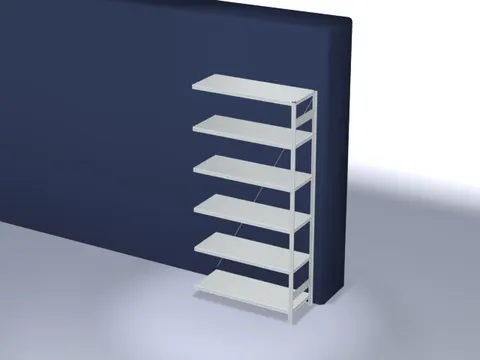 systeemstelling,aanbouwveld,HxBxD 2500x1310x535mm,vakl. 230kg