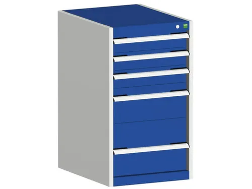 ladekast HxBxD 900x525x650mm 5laden romp RAL7035 front RAL5010