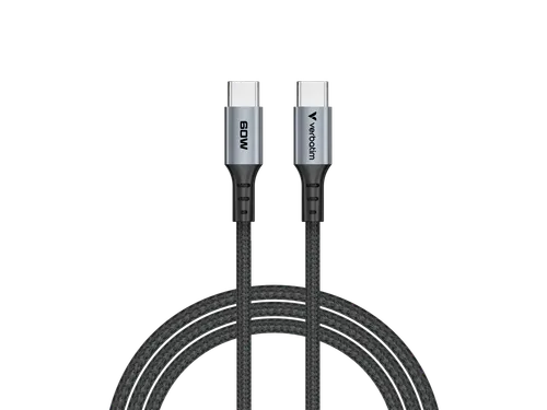 S+C Usb-C/Usb-C Kabel zwart 60W 31845 480Mbps 1.20m