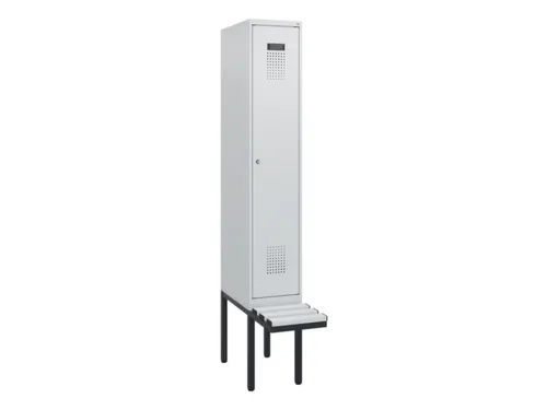 locker met bank,HxBxD 1950x300x815mm,1vak,vak B 300mm,cilinderslot