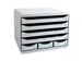 Store-box Mini Ladenblok 7 Laden Grijs