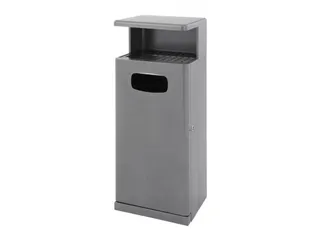 Buitenafvalbak met afdak 55 liter Antraciet - 1