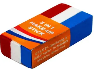 Oranje schminkstick rood-wit-blauw - 2
