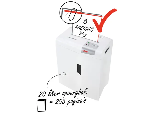 Papiervernietiger Hsm Shredstar X6Pro Snippers 2X15Mm P-5