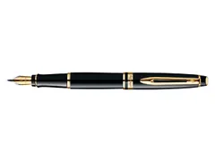 Vulpen Waterman Expert Black lacquer GT Medium Blauwe inkt
