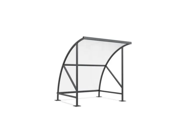 overdekte fietsenstalling,HxBxD 2290x2090x2180mm,dak polycarbonaat