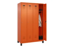 locker,HxBxD 1950x1200x500mm,4vak,vak B 300mm,cil.-slot,voeten