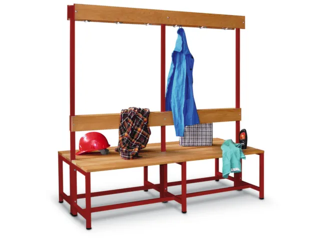 banc double,HxLxP 1600x1500x770mm,piètement RAL3000