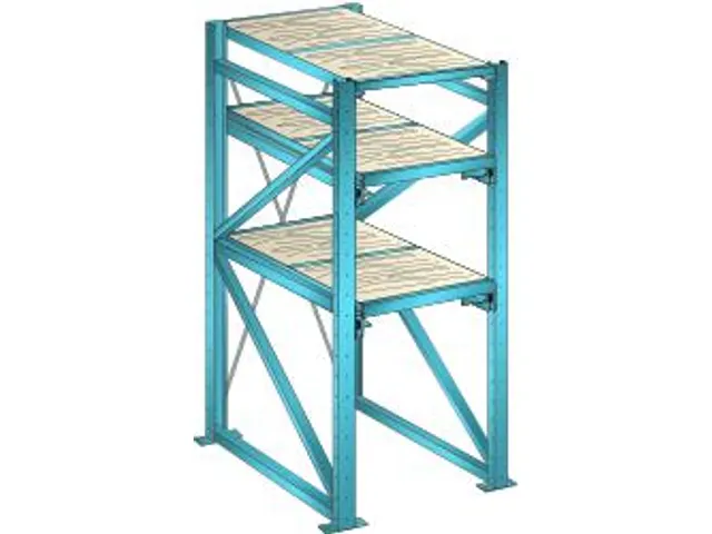 uittrekstelling voor zware lasten,HxBxD 2000x890x1260mm,vaklast 800kg