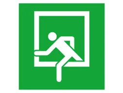 Bord Voor Vluchtroutesignalering,Nooduitgang,Sticker,Folie