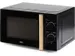 Micro-Ondes, 25,5 Cm, 20 L, Noir Avec Poignée À L'aspect Bois