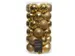 Kerstballen Decoris assorti Goud koker 37 stuks