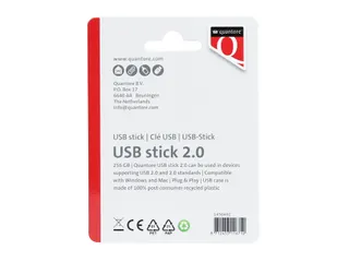 Quantore USB-stick 2.0 256GB Zwart - 3