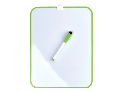 Whiteboard Desq 21.5x28cm + marker groen profiel