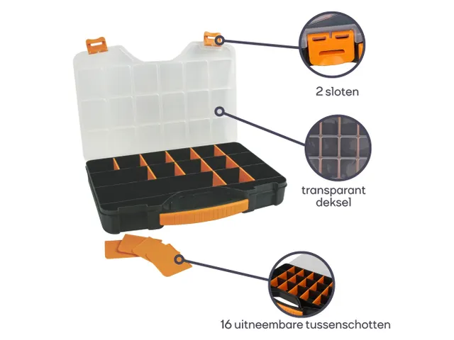 Assortimentsdoos 326x257x48mm 4 Liter