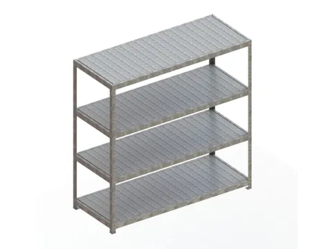 Breedvakstelling 1970x2000x800mm Vaklast 500kg 4 Stalen Legborden