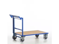 duwbeugelwagen,draagverm. 500kg,laadvl. LxB 1000x700mm,houtplaat
