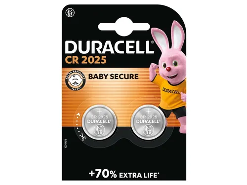 Batterij Duracell knoopcel 2x CR2025 lithium Ø20mm 3V-170mAh
