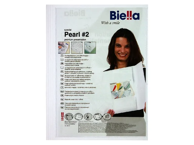 Offertemap Pearl 2 A4 met insteektas 3 kleppen wit