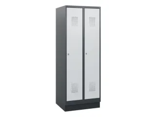 schoollocker,HxBxD 1630x600x500mm,2vak,vak B 300mm,cil.-slot,sokkel - 2