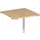 koppelelement voor bureau,90 °,HxBxD 680-820x800x800mm,blad beuken