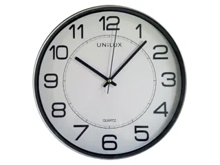 Wandklok Unilux Magnet Ø30,5cm lichtgrijs/wit cijfers - 5