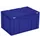 Euronorm Stapelkrat Hxlxb 330x600x400mm 63l Met Deksel Blauw