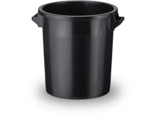 ton,HxØ 410x390mm,35l,HDPE,zwart - 3