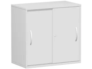kantoor-schuifdeurkast 798x800x425mm hout romp+front Ral7035 2 OH - 1