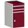 ladekast HxBxD 900x525x650mm 3laden RAL7035 front RAL3004