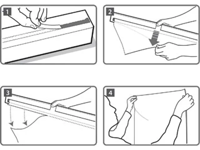 Instant whiteboardfolie 60x80cm wit geruit rol à 25 vellen