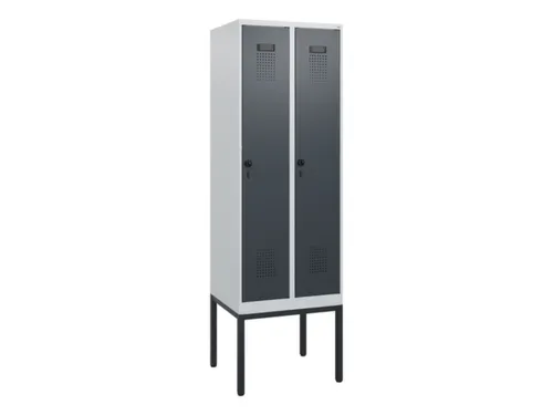 schoollocker,HxBxD 1950x600x500mm,2vak,vak B 300mm,draaigrendel