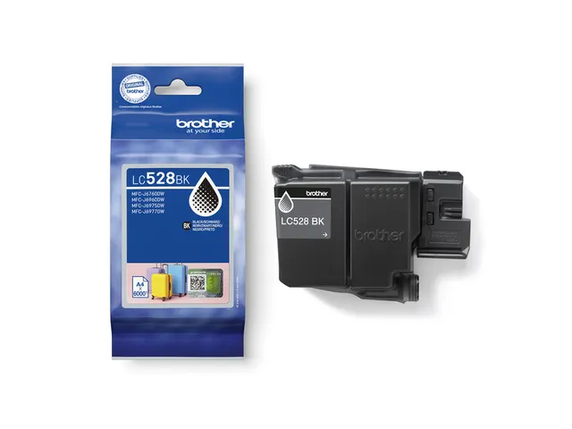 Inktcartridge Brother LC-528BK zwart 6.000 pagina's