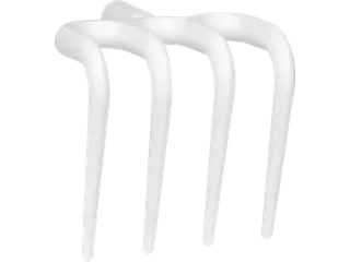 Vikan Hygiene 56915 hark wit met steelaansluiting - 1