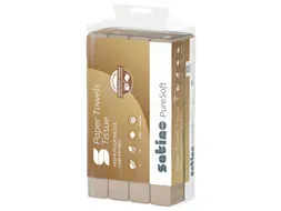 Handdoek PureSoft PT2 W-vouw 2-laags 277520 25x120vel naturel