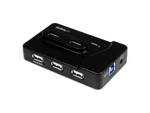 6-poort USB 3.0/2.0 Combo Hub met Oplaadpoort