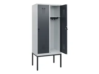 schoollocker,HxBxD 1950x800x500mm,2vak,vak B 400mm,draaigrendel - 1