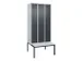 locker voor scheiding van kleding,HxBxD 2120x900x815mm,3vak