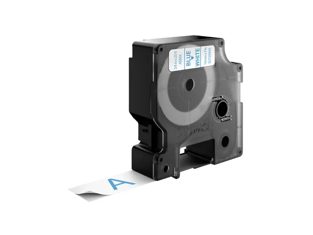 Labeltape Dymo LabelManager D1 polyester 19mm blauw op wit